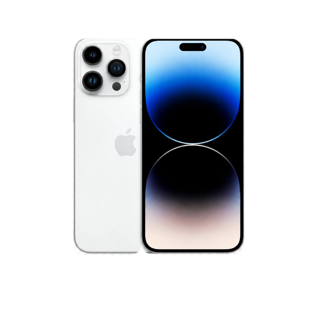 iphone-cutout-transparent Usado: iPhone 14 pro 128GB Branco Bom - bateria 94% Novacel - Apple - Imagem 1